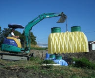 Installation of Septic SuperTank.  Boundary Bay Airport. Delta, BC.